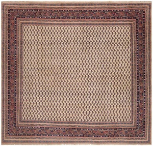Sarough Tissé à la Main Tapis de Perse 215 x 227 cm-Fine, Orient, Tapis, , Beige - Imagen 1 de 12