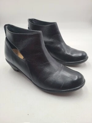 DANSKO Wo's Talla 40 EUR/9,5-10 EE. UU. Bonita Botines Cuero Negro *Plantillas Abeo* Lote Foto 1 de 4