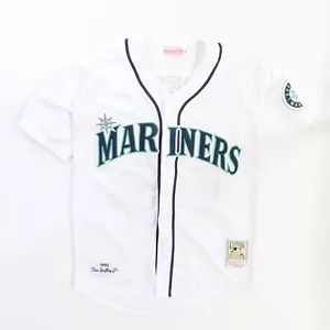 Maglietta autentica Seattle Mariners Ken Griffey Jr Mitchell Ness taglia 40 75a MLB - Foto 1 di 4