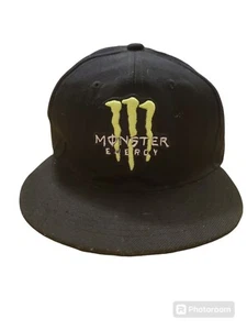 Monster Energy Drink Fitted Baseball Hat. Size 7 3/4 - Picture 1 of 2