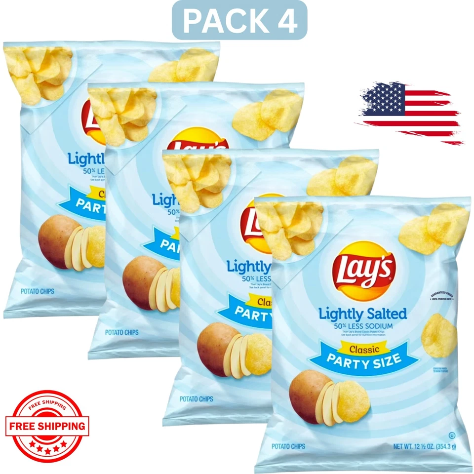 Lay's Lightly Salted Classic Potato Chips 12.5 oz Lays - Image 1 of 1