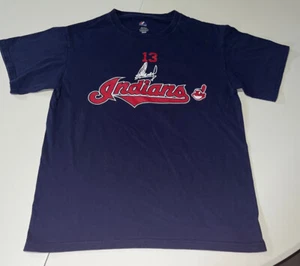 Cleveland Indians Mens Medium Cabrera 13 Blue Short Sleeve T-shirt - Picture 1 of 2