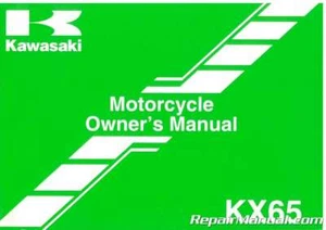 2009 Kawasaki KX65A Motorcycle Owners Manual : 99987-1533 - Picture 1 of 1