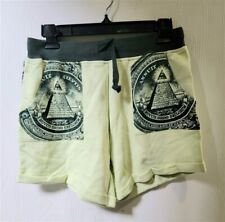 NWOT Black Scale M The Great Seal Money Pyramid Terry Cloth Shorts 111645