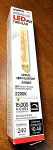 Satco S9971 LED T9 Medium E26 4.5W 120V 2000K Light Bulb, LED Spiral Filament - Picture 1 of 2