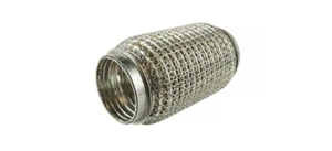 Exhaust Flex Connector Pipe Stainless Steel Reinforced 89mm/100mm 3,5/3,93inch - Picture 1 of 6