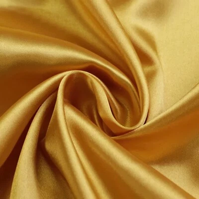 45" Shiny Satin Fabric by Yard for Dress, Craft, Upholstery, DIY, Lining BTY - Image 1 of 4