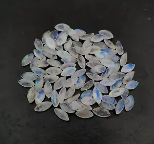 Lote de 30 piedras preciosas sueltas de piedra lunar arco iris natural corte marquesa 6*12 mm 50 quilates - Imagen 1 de 3