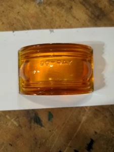 MCM Vintage Old Retro Glass Light Cover NOS DO - RAY 416 GLASS AMBER LENS - Picture 1 of 5