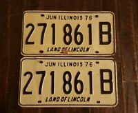 1955 Illinois Land of Lincoln License Plate Tag Automobile