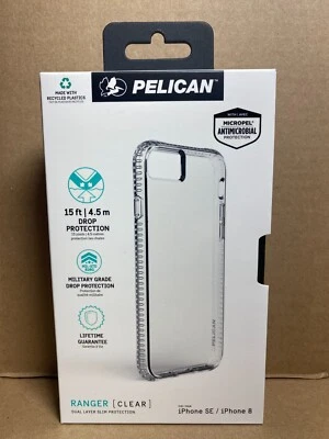 Capa Pelican Ranger para Apple iPhone SE 2022 transparente fina qualidade premium - Imagem 1 de 4