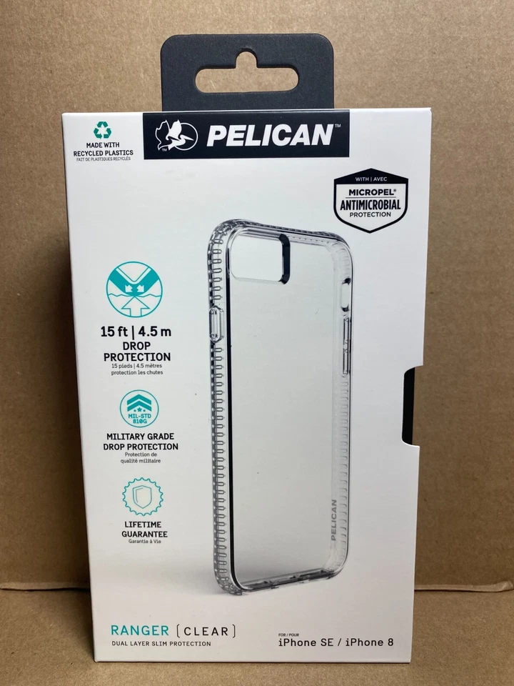 Funda Pelican Ranger para Apple iPhone SE 2022 Transparente Delgada Calidad Premium Foto 1 de 4