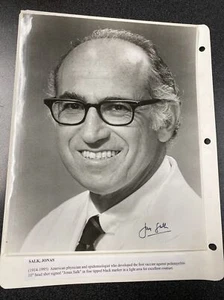 DR. JONAS SALK - MONTAJE FOTOGRÁFICO FIRMADO - Imagen 1 de 4