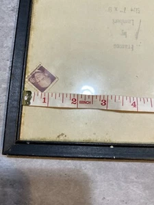 vintage eisenhower 8 cent stamp and Vintage frame - Picture 1 of 6