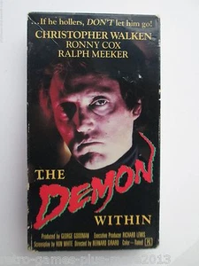 The Demon Within (VHS, 1990) Rare HTF (NTSC) Christopher Walken - Picture 1 of 6