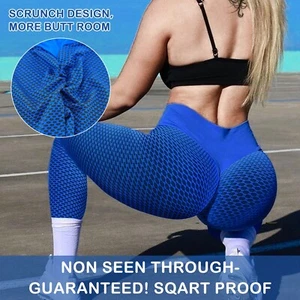 TIK Tok Leggings Women Butt Lifting Workout Tights Plus Size Sports High Waist - Picture 1 of 3
