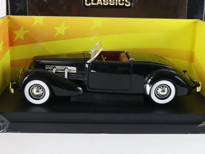 1937 Cord 812 Convertible Black American Muscle Classics ERTL 1:18 Model 32882 - Image 1 of 4