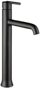 Delta 759-DST Trinsic 1.2 GPM 1 Hole Vessel Bathroom Faucet - - Black - Picture 1 of 12