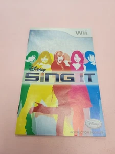 (Manual Only) Disney Sing It Nintendo Wii Pristine Authentic Instruction Booklet - Picture 1 of 2