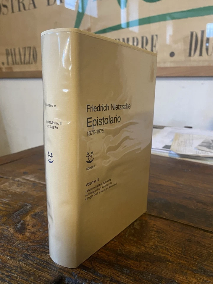 Nietzsche Friedrich Epistolario 1875-1879 Volume III Milano Adelphi 1995 - Image 1 of 1
