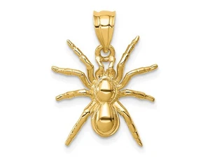 14K Yellow Gold Spider Charm Pendant (No Chain) - Picture 1 of 5