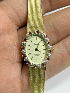 Orologio Vintage Deauville Armitron Quarzo Zaffiro Donna 18mm Tono Oro Italia - Foto 1 di 20