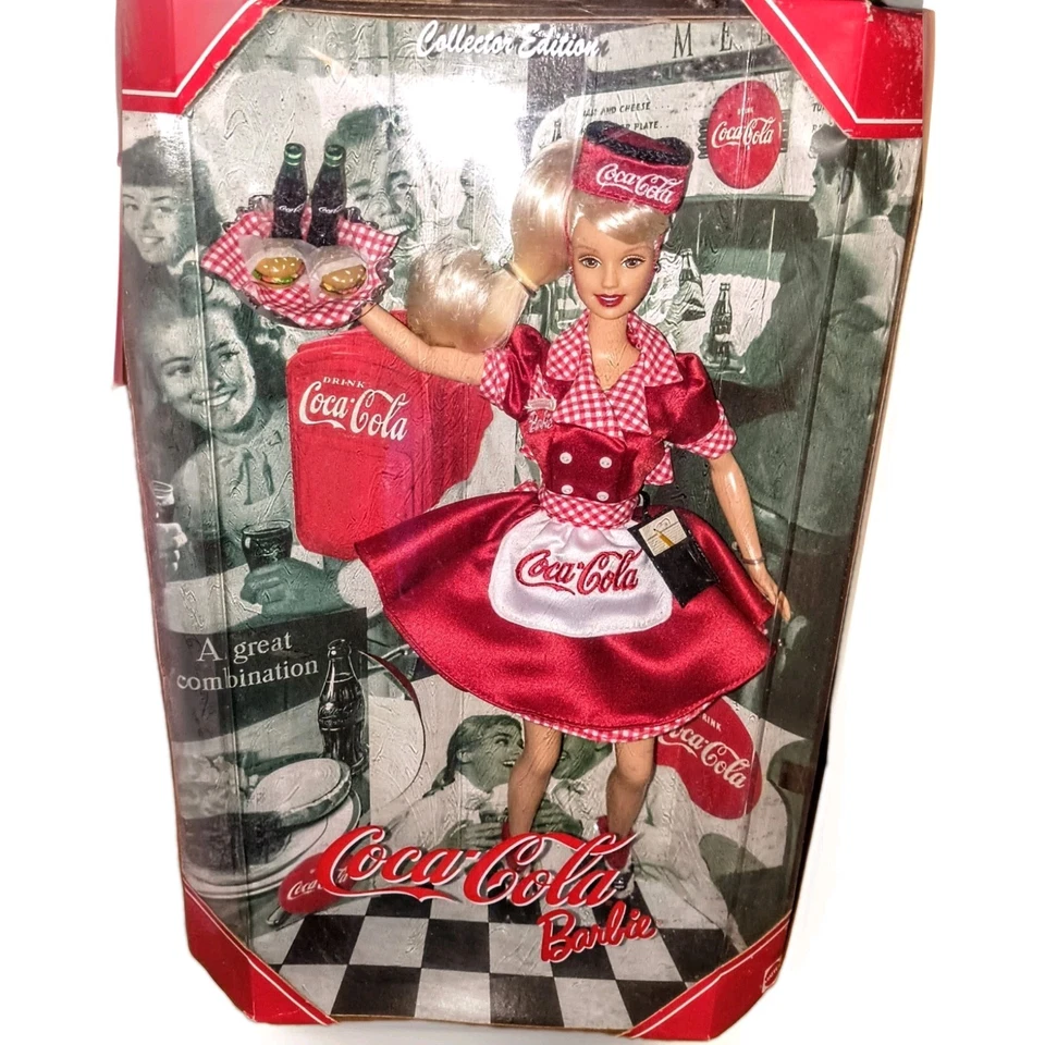 Muñeca Barbie de moda Mattel Coca-Cola 1998 edición coleccionista en caja Foto 1 de 1