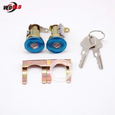 Nuevo cilindro de cerradura de puerta de 2 piezas con llave apta para Dodge B100 B200 W100 Trailduster EE. UU. Foto 1 de 4