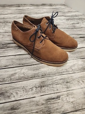 LACOSTE Sherbrooke 14 SRM Tan Oxford Leather/Suede Men’s Size US 9.5 - Image 1 of 4