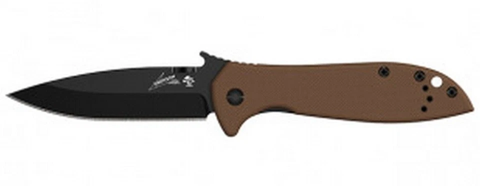 Navaja de Bolsillo Plegable Kershaw Emerson CQC-4K Wave Coyote Marrón - 6054BRNBLK Foto 1 de 1
