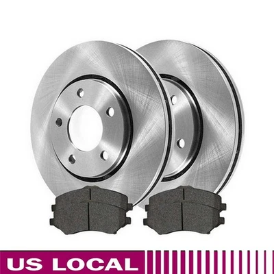 4X Front Disc Brake Rotors and Pads for Dodge Grand Caravan Journey VW 2008-2015 - Image 1 of 4