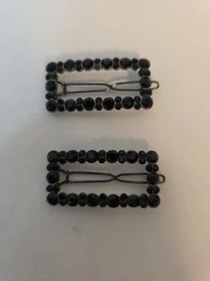 复古发夹黑色水钻套装 (2) 复古别致发夹无品牌 — 第 1/4 张图片