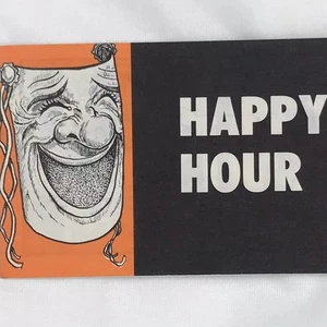Jack T Chick Art Print Orange Black Vintage Theatrical Happy Hour Mask Retro - Picture 1 of 7