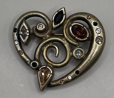 Patricia Locke Women’s Brooch Gold Plated Swarovski Crystals - Image 1 of 4