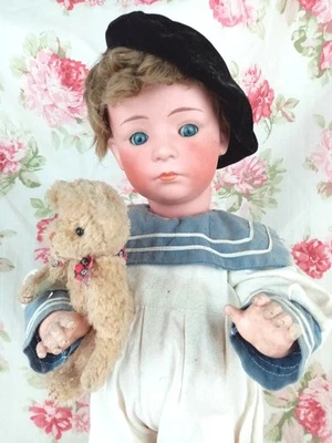 Muñeca Gebruder Heubach, muñeca Pouty, muñeca de porcelana, Gebr. Heubach "7246", 49 cm Foto 1 de 4