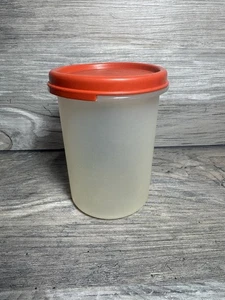 Vintage Tupperware Modular Mates Round #2 Container #1606 Red Seal #1607 - Picture 1 of 4