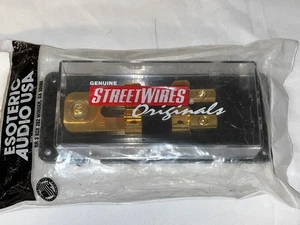 ESOTERIC STREETWIRES 2 SE DUAL FUSE BLOCK 24K GOLD PLATED OVER SOLID BRASS USA - Picture 1 of 3