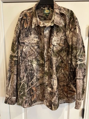 NWT! Men’s Cabela's 3XL Camouflage Shirt Zonz Woodlands Button Up Hunting - Image 1 of 4