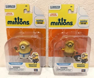Lote de 2 Minions Univers Stuart Esbirro Egipcio y Medieval Minion Película Exclusiva Nuevo en Caja - Imagen 1 de 6