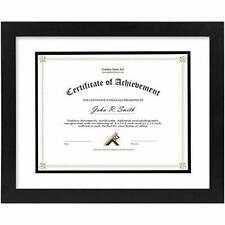 11x14 Diploma / Degree Certificates Frame with Double Mat for 8.5x11 Document