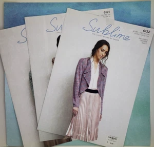 Sublime Luxury Sirdar Sophia Pattern Leaflet 6120 - 6121 - 6122 Size 32"-54" - Picture 1 of 7