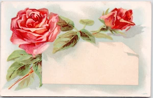 Vintage Postcard Roses Flowers c1910 Romance Love Natoma Kansas Facny Cancel - Picture 1 of 2