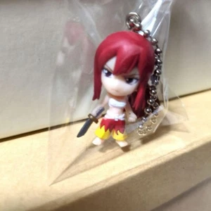 Fairy Tail Figur Schlüsselanhänger Lot 4 Set Maskottchen Erza Scarlet Retro Japan Anime M617 - Bild 1 von 8