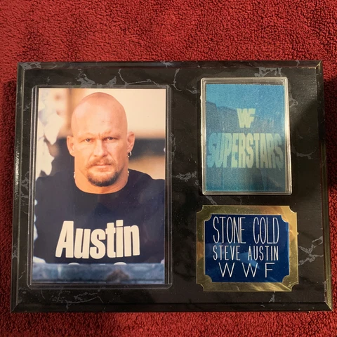 WWF WWE Stone Cold Steve Austin Vintage Plaque Superstar 3:16 Wrestling Cover