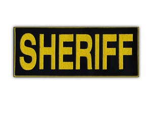 Sheriff - Groß (23 X 9.2 CM) Aufnäher / Abzeichen Bestickt - Bild 1 von 1