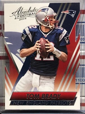2014 PANINI ABSOLUTE TOM BRADY, #44, GOAT, SUPER BOWL CHAMPION PATS & BUCS, TB12 - Image 1 of 2