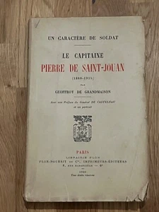 Livre le Capitaine Pierre de Saint-Jouan 1920 (1/A0-73) - Picture 1 of 5