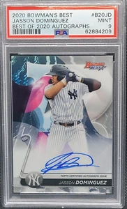 2020 Bowman's Best Jasson Dominguez Auto PSA Mint NY Yankees  3a31 - Picture 1 of 1