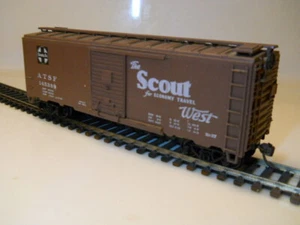 HO 1/87 ATSF Santa Fe 40' "The Scout" Map Box Car Custom #145389 KDs BoxC - Bild 1 von 6