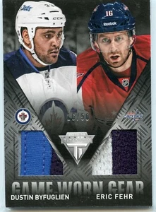 2013-14 Panini Titanium Game Worn Gear Dual Memorabilia Prime #GDBF Dustin Byfug - Picture 1 of 2